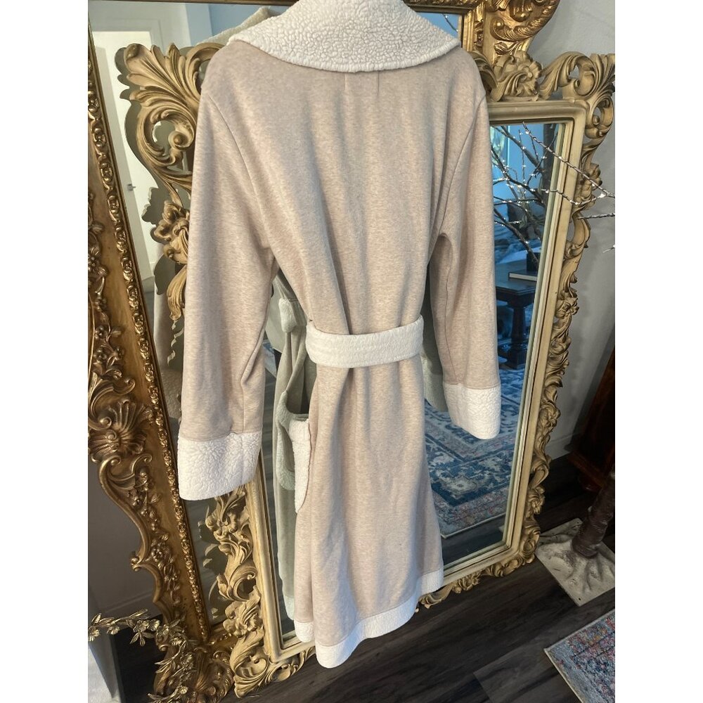 UGG Australia, oatmeal heather Duffield  94% cotton Bathrobe SZ S - Picture 5 of 8